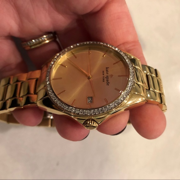 Kate Spade ‘Seaport Grand’ Crystal Bezel Watch - Picture 2 of 4